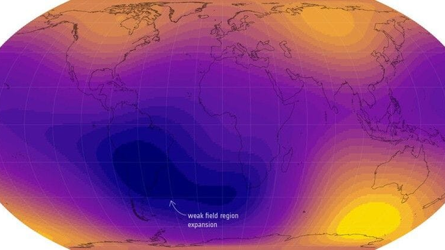 Zemské magnetické pole sa mení: Juhoatlantická anomália pokrýva už polovicu Európy