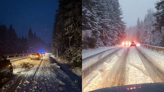 Sneženie prekvapilo vodičov, ktorí sa šmýkali. Ďalší sneh zasiahne Slovensko o pár hodín
