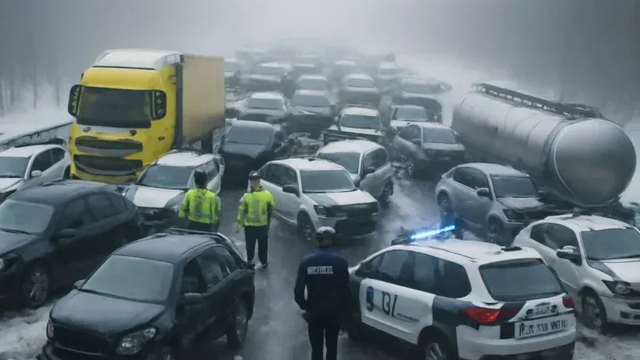 Hromadná nehoda v Európe: Kvôli hmle sa zrazilo takmer 50 áut na diaľnici