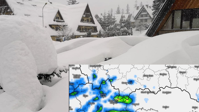 MAPA: Na severe môže napadnúť 20 cm. Pozrite si mapu, kde napadne sneh