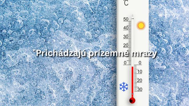 Mrazy sa vracajú. Prízemná teplota bude klesať k -5 °C
