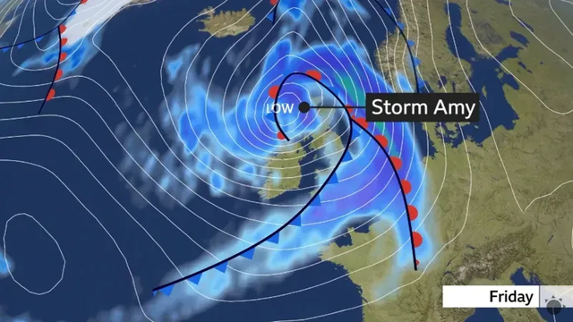 Víchrica Amy tvrdo zasiahne Európu. Vzniká na zvyšku hurikánu Humberto