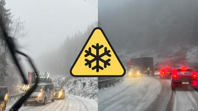 POZOR na cestách, pokrýva ich sneh. Čertovica je už neprejazdná a snežiť bude výraznejšie