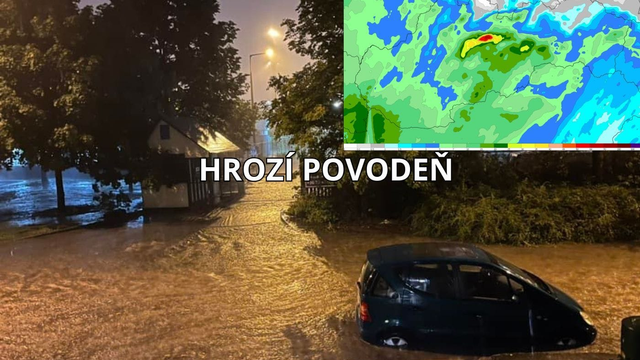 MAPA lejakov: Spadne cez 100 mm a platí výstraha 3. stupňa pred dažďom. Hrozí, že to bude zlé