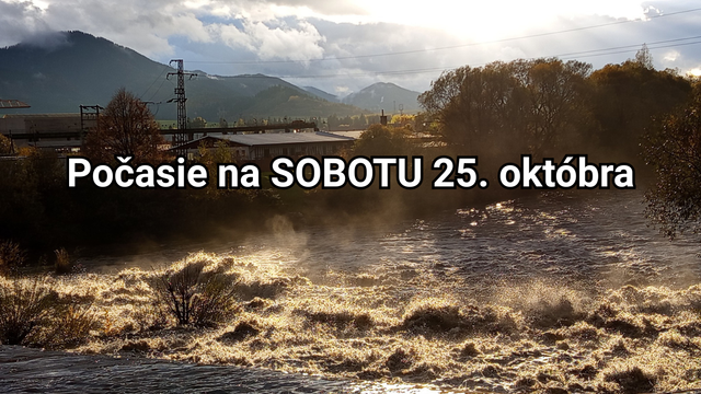 Počasie na zajtra, sobotu 25. októbra: Silný vietor nás potrápi naďalej, vyskytnú sa aj prehánky či sneženie