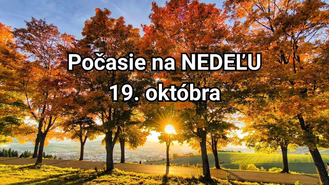 Predpoveď počasia na zajtra, nedeľu 19. októbra: Po mraze a snežení nás čaká krásny, ale chladný deň