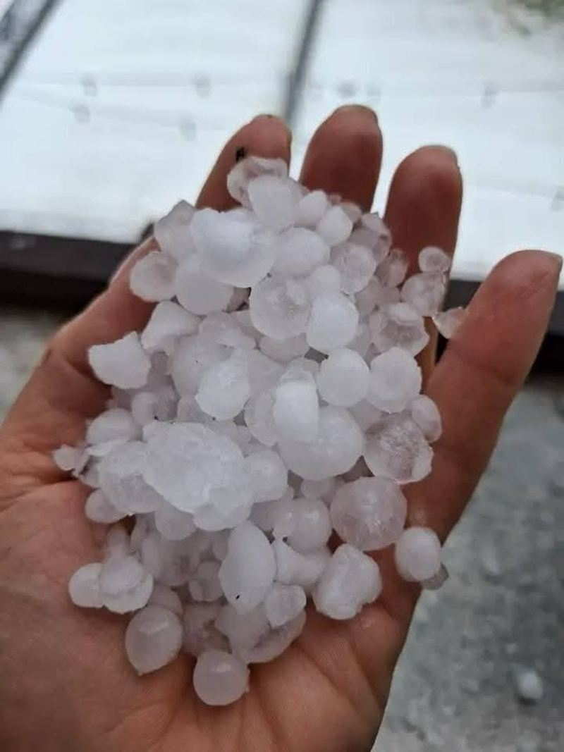 Krupobitie na ostrove Krk, zdroj: Olga Crncic