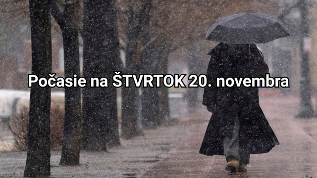 Predpoveď počasia na zajtra, štvrtok 20. novembra: Prichádza zmena, ktorá nepoteší