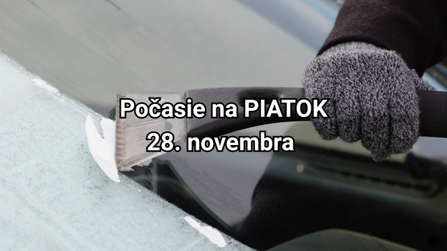 Počasie na zajtra, piatok 28. novembra: V noci poriadne prituhne. Cez deň sa vyjasní a zostane chladno