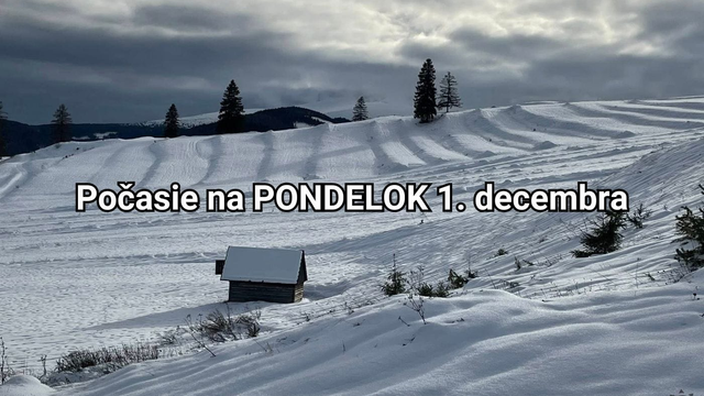 Počasie na zajtra, pondelok 1. decembra: Aké počasie prinesie začiatok zimy?