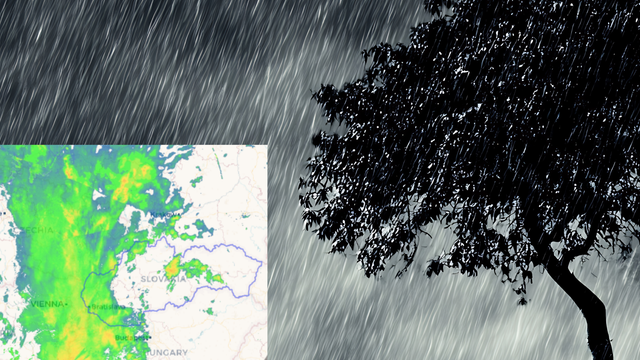 Od západu na Slovensku prší. Prechod studeného frontu sa spomalil