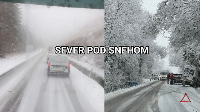 FOTO: Doprava kolabuje, pod snehom padajú stromy. Na mnohých cestách sa čaká