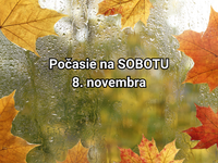 Počasie na zajtra, sobotu 8. novembra: Slnečné dni skončia a nastúpi dážď. Kde spadne najviac zrážok?