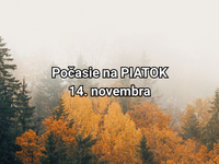 Počasie na zajtra, piatok 14. novembra: Čaká nás teplotný paradox