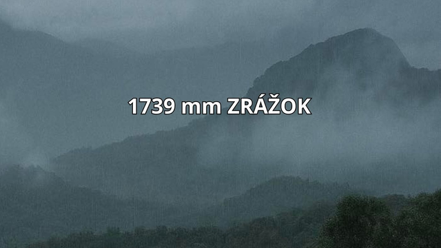 Takmer padol svetový rekord. Za 24 hodín spadlo až 1739 mm zrážok
