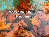 Počasie na zajtra, pondelok 3. novembra: Čaká nás zmena. Bez dáždnika sa nezaobídeme