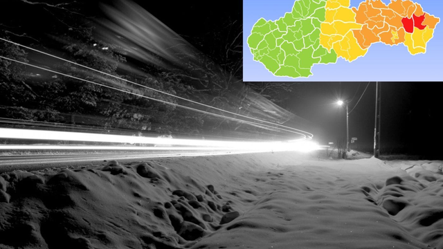Práve teraz prichádza druhá vlna SNEŽENIA. V dvoch okresoch Slovenska to bude najhoršie