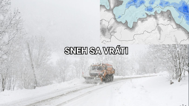 Prvé MAPY snehu ukazujú, že sneženie chystá na Slovensko návrat