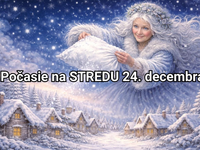 Predpoveď na zajtra, stredu 24. decembra: Perinbaba na Štedrý deň prinesie príjemné prekvapenie