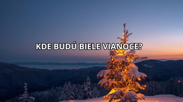 MAPA snehu: Slovensko môže na Vianoce predsa len zasiahnúť sneženie. Tieto oblasti sa môžu tešiť