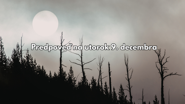 Predpoveď počasia na utorok 9. decembra: Zajtra bude teplo, zima je v nedohľadne