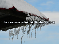 Predpoveď počasia na štvrtok 4. decembra: K večeru dôjde k zmene