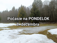 Počasie na zajtra, pondelok 8. decembra: Nový týždeň prinesie teplé, ale aj hmlisté počasie