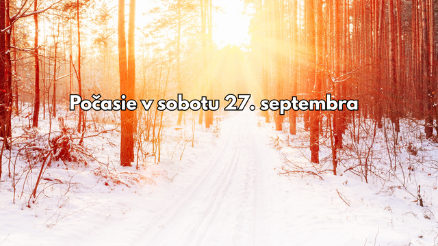 Predpoveď počasia na sobotu 27. decembra: Zajtra nás „zaleje“ slnko, ALE...