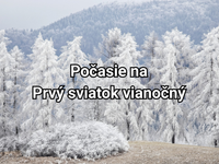 Počasie na Prvý sviatok vianočný: Po zasneženom Štedrom dni príde pokoj a mráz