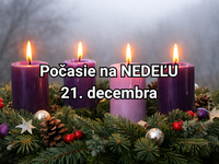 Počasie na zajtra, nedeľu 21. decembra: 4. adventná nedeľa bude v znamení hmiel a nezvyčajného tepla
