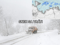 Prvé MAPY snehu ukazujú, že sneženie chystá na Slovensko návrat