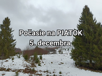 Počasie na zajtra, piatok 5. decembra: Záver týždňa prinesie vysoké teploty, ale aj hmly a dážď