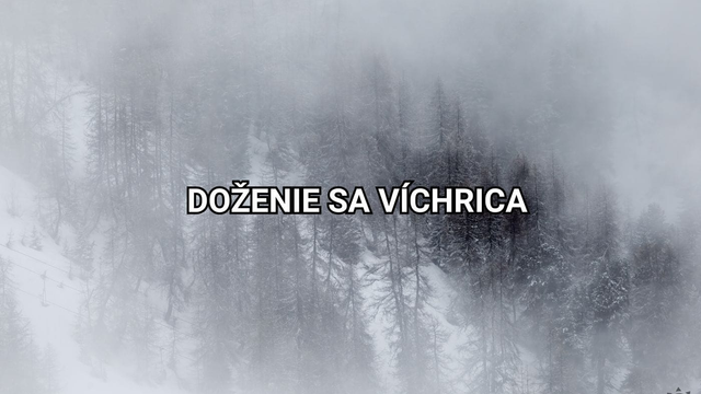 O pár hodín sa dovalí víchrica a čaká nás mrazivé, veterné a poriadne nepríjemné počasie