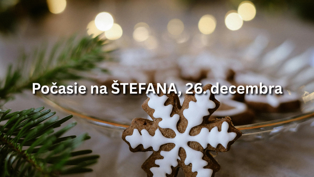 Predpoveď počasia na piatok, 26. decembra: V noci mráz, cez deň slnko