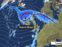 Nad Atlantikom sa formuje nová víchrica Bram, ktorá zasiahne Európu
