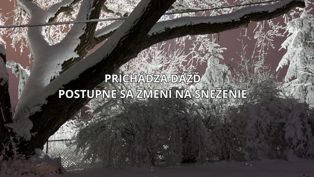 Už je to TU: Začína pršať, no postupne sa lejak zmení na sneženie