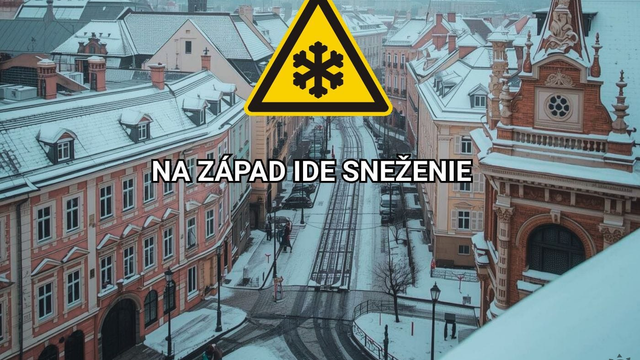 Celé Slovensko bude pod snehom. Zajtra sa dočká západ, kde bude konečne snežiť