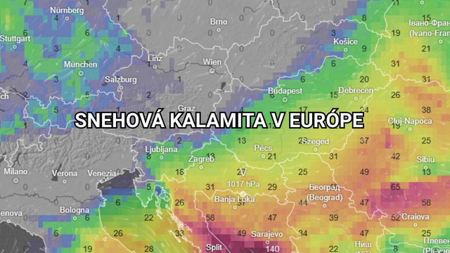 Snehová kalamita ochromí Európu. Časť sneženia zasiahne aj Slovensko