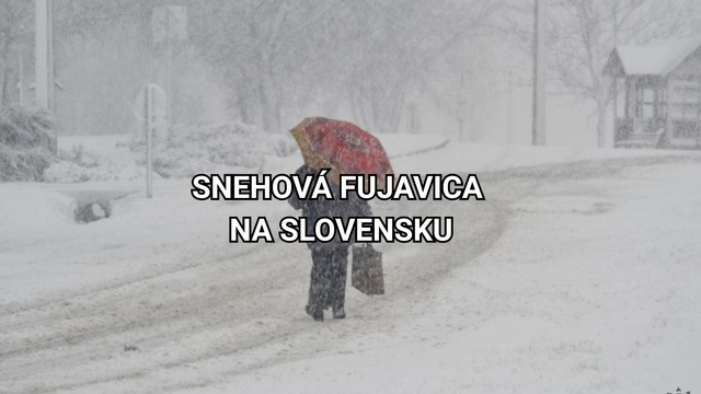 Na Slovensko príde snehová fujavica. V jednom kraji to bude obzvlášť zlé a hrozí biela tma