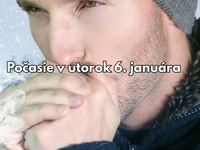 Predpoveď počasia na utorok 6. januára: Zajtra sa pripravte na celodenný mráz