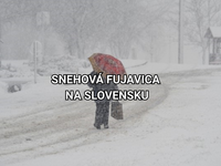Na Slovensko príde snehová fujavica. V jednom kraji to bude obzvlášť zlé a hrozí biela tma