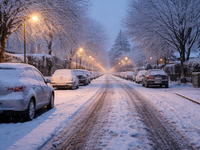 Dážď sa mení na sneh. Ráno bude na západe biele, hrozia problémy na cestách
