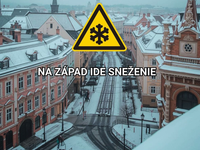 Celé Slovensko bude pod snehom. Zajtra sa dočká západ, kde bude konečne snežiť