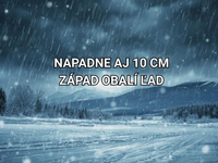 MAPY snehu a ľadu: Pozrite si, kde napadne až 10 cm snehu a kde hrozí mrznúci dážď