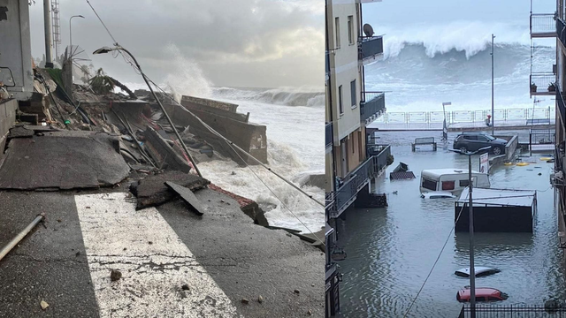 Desivé 10-metrové vlny ničili mestá: Cyklón Harry zanechal juh Talianska v troskách