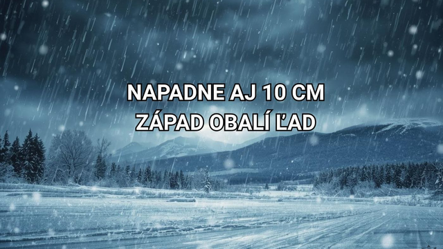 MAPY snehu a ľadu: Pozrite si, kde napadne až 10 cm snehu a kde hrozí mrznúci dážď