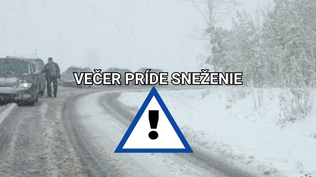 Slovensko večer čaká SNEŽENIE. Sneh pokryje len jednu časť a potom príde prudká zmena