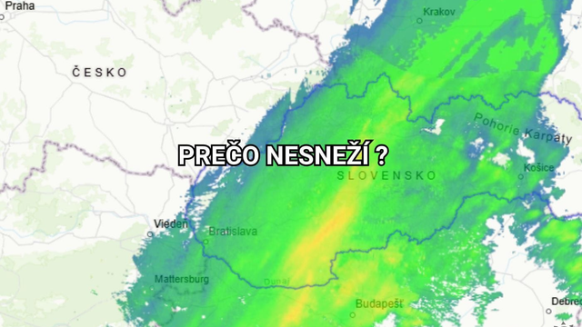 Na radare sneží, ale u vás nič nepadá? Toto je dôvod