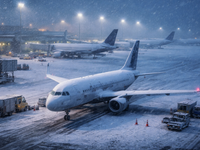 Intenzívne sneženie ochromilo aj leteckú dopravu. Lety meškajú alebo boli zrušené