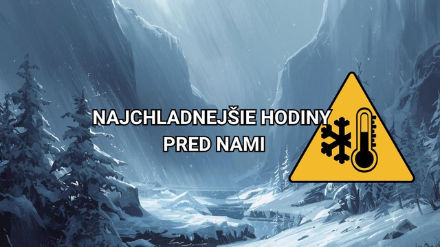 Teploty môžu klesať k -30 °C. Pred nami sú najmrazivejšie hodiny zimy, no môže byť ešte chladnejšie